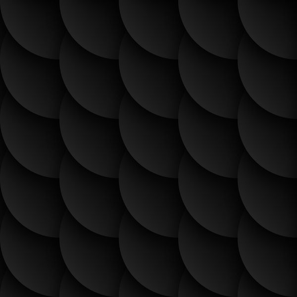 الگوی بدون درز دایره‌های سیاه با سایه‌های کشویی وکتور