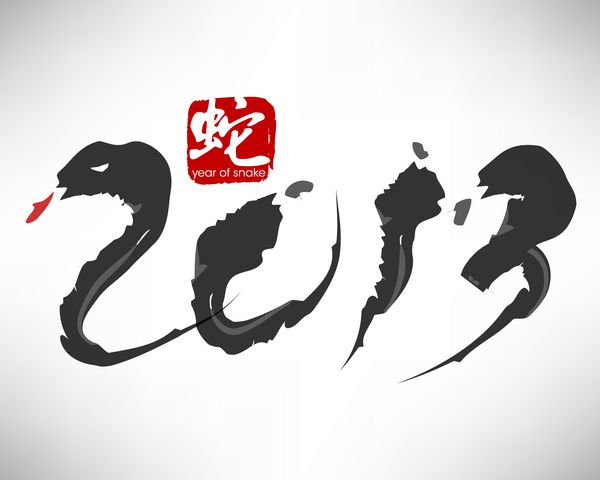 طرح وکتور سال نو چینی 2013