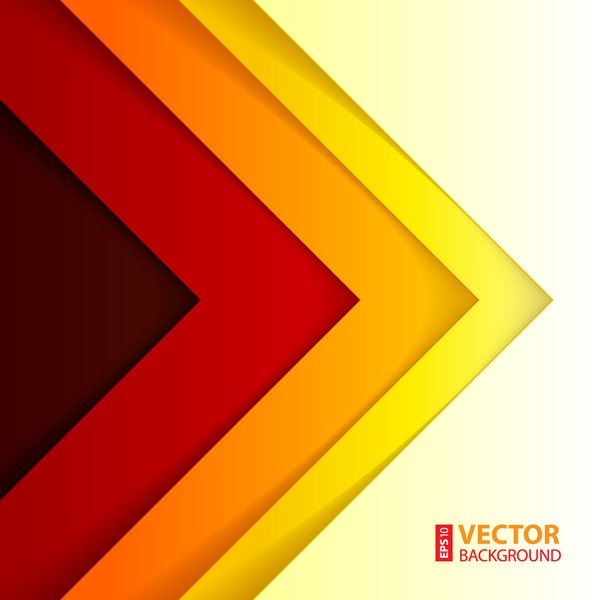 انتزاعی مثلث قرمز نارنجی و زرد پس زمینه را شکل می دهد وکتور RGB