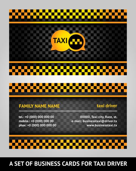 کارت ویزیت - تاکسی وکتور