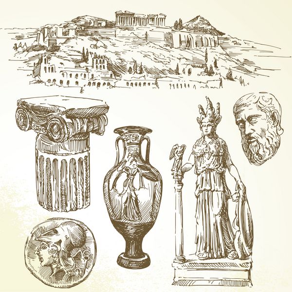 مجموعه دست کشیده - یونان باستان