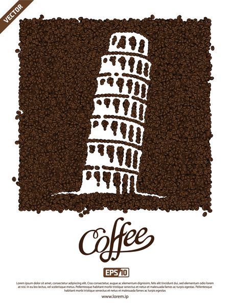 طراحی دانه های قهوه