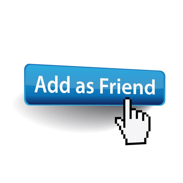 روی گزینه Add Friend Button Illustration برای رسانه های اجتماعی کلیک کنید