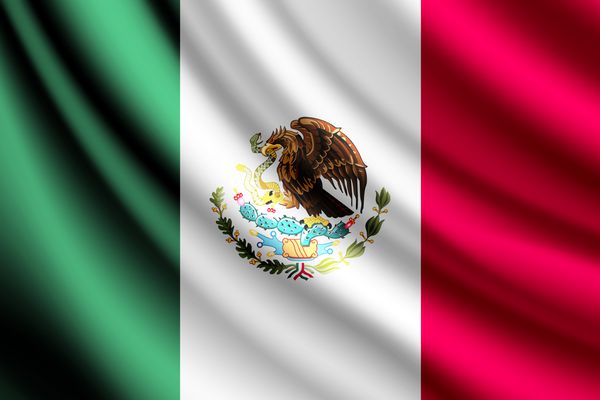 اهتزاز پرچم مکزیک وکتور