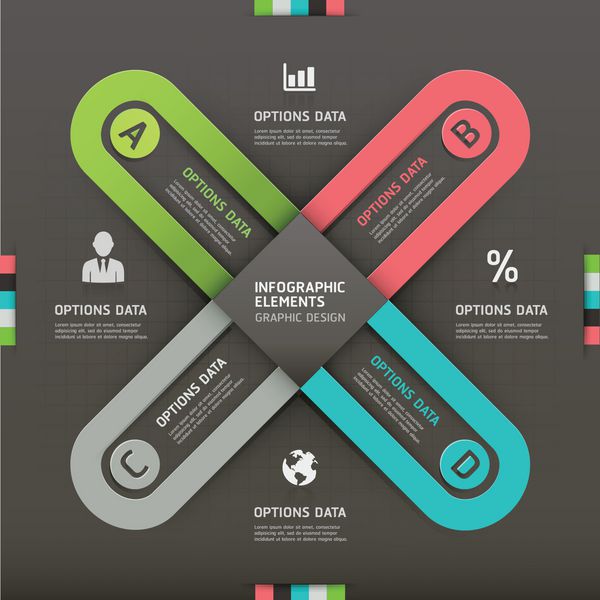 سبک اوریگامی عنصر دایره تجاری مدرن وکتور می تواند برای طرح گردش کار نمودار گزینه های اعداد بنر گزینه های افزایش سرعت طراحی وب اینفوگرافیک استفاده شود