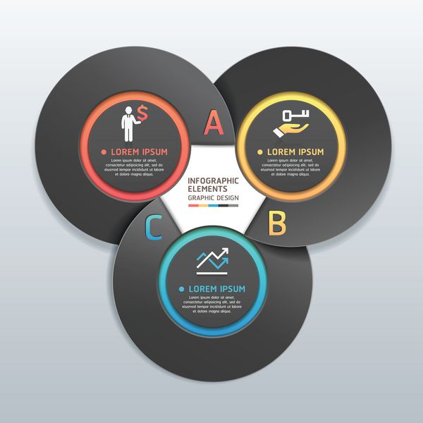 بنر گزینه های سبک اوریگامی دایره کسب و کار مدرن وکتور می تواند برای طرح گردش کار نمودار گزینه های شماره گزینه های افزایش سرعت طراحی وب اینفوگرافیک استفاده شود