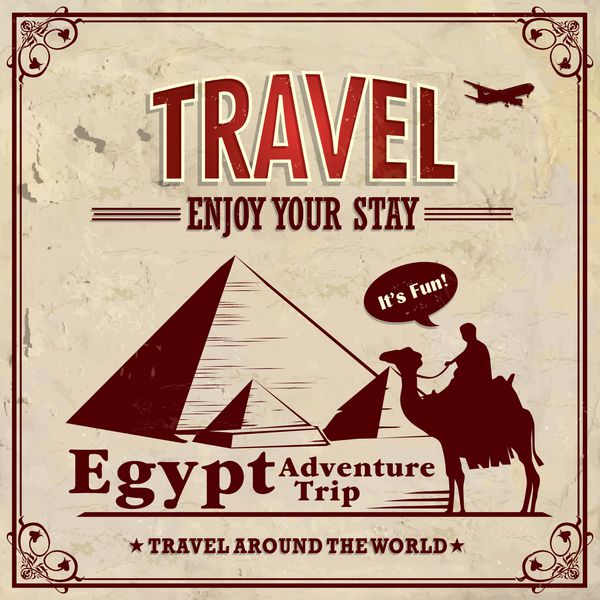 پوستر تعطیلات سفر مصر