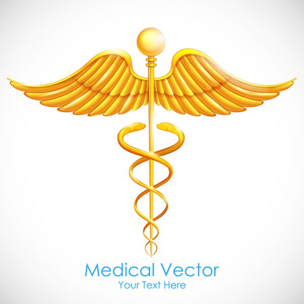تصویر نماد پزشکی کادوسه طلا