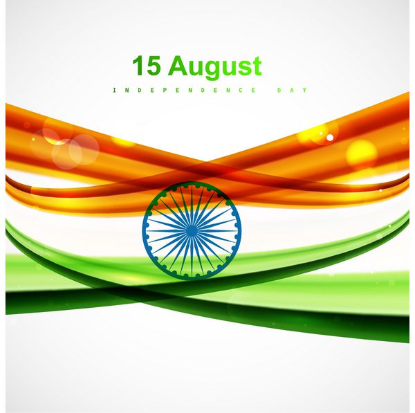 تصویر هنری طرح وکتور سه رنگ پرچم هند براق