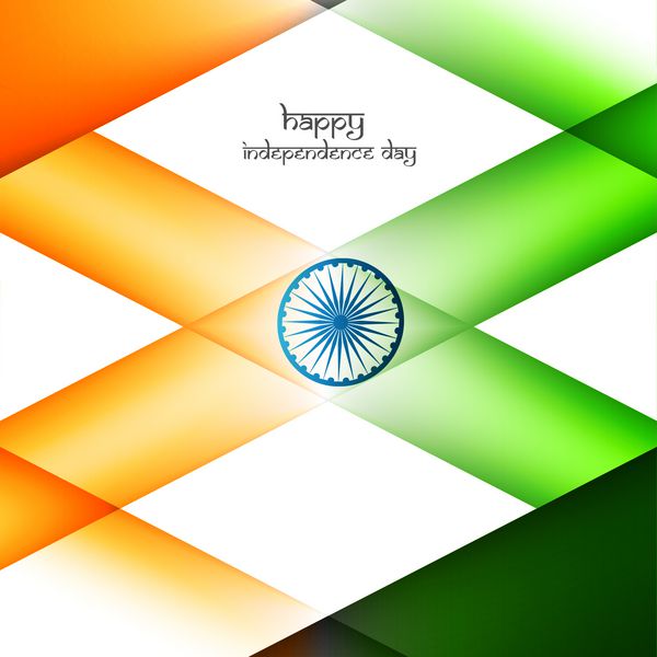 روز استقلال مبارک تصویر پس زمینه پرچم سه رنگ خلاقانه شیک
