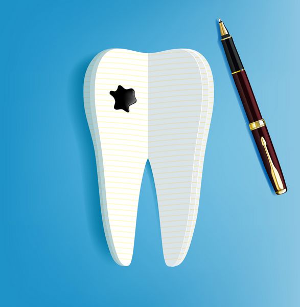 دندان به شکل یک دفترچه یادداشت