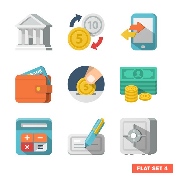 نماد Money Flat برای برنامه وب و موبایل تنظیم شده است