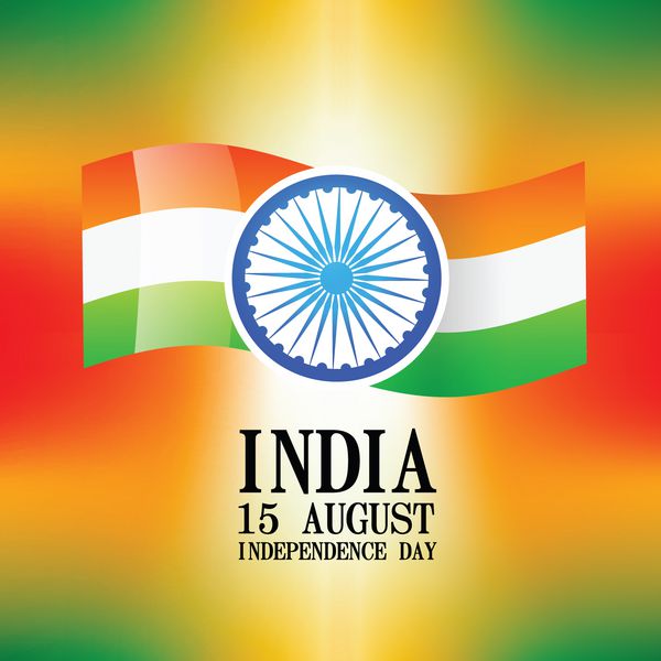 وکتور پس زمینه طراحی روز استقلال هند