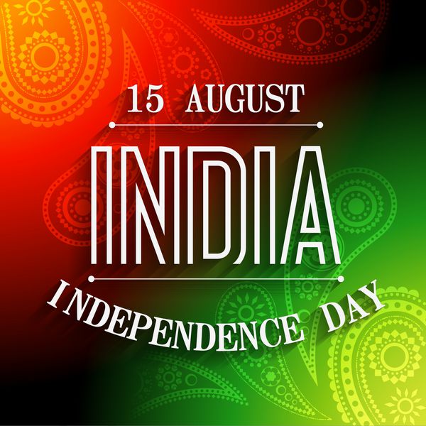 طراحی پس زمینه روز استقلال هندی شیک