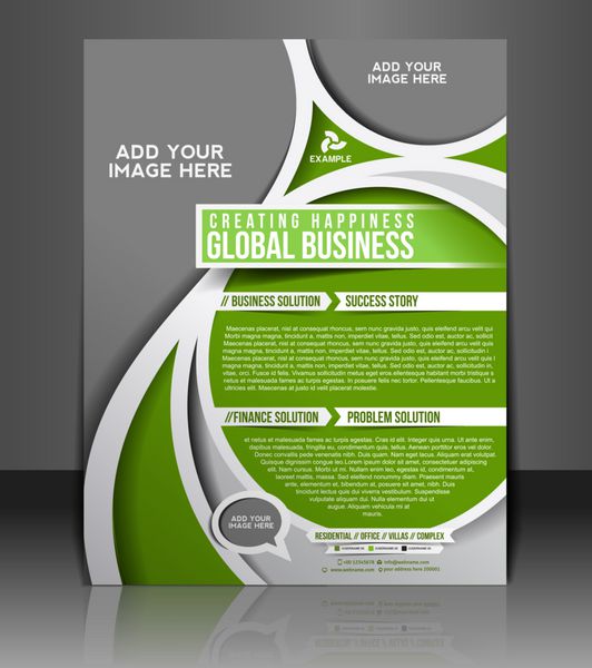 قالب پوستر جلد مجله Business Flyer