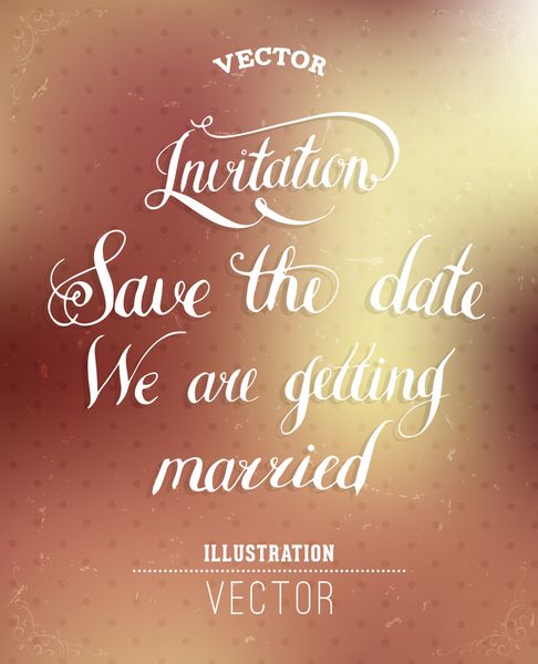 حروف خوشنویسی دعوت تاریخ را ذخیره کنید کارت دعوت عروسی ما داریم ازدواج می کنیم