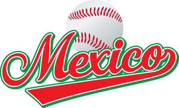 مکزیک بیسبال وکتور حروف و تصویر