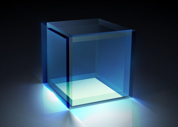 شیشه وکتور - تصویر مکعبی