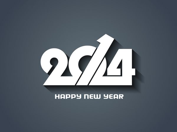 طراحی زیبا سال نو مبارک 2014