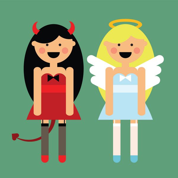 فرشته و شیطان - لباس مهمانی هالووین
