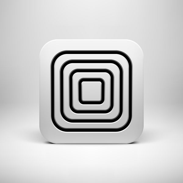 نماد برنامه فناوری انتزاعی سفید الگوی دکمه با الگوی گریل اسپیکر سوراخ‌دار رابط کاربری سایه واقعی و پس‌زمینه روشن UI برنامه‌ها برنامه‌ها و ارائه‌ها
