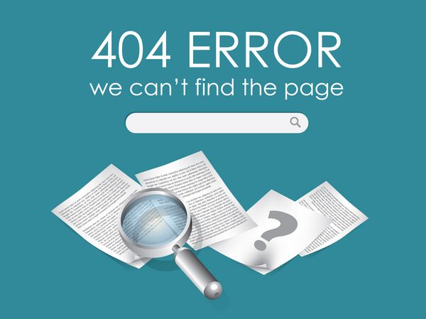 404 وکتور صفحه یافت نشد