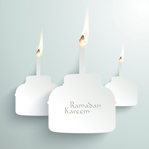 وکتور سوزاندن کاغذ سه بعدی Pelita چراغ نفتی مسلمانان ترجمه رمضان کریم - سخاوتمندی شما را در ماه مبارک برکت دهد