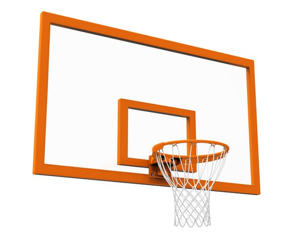 حلقه بسکتبال جدا شده است