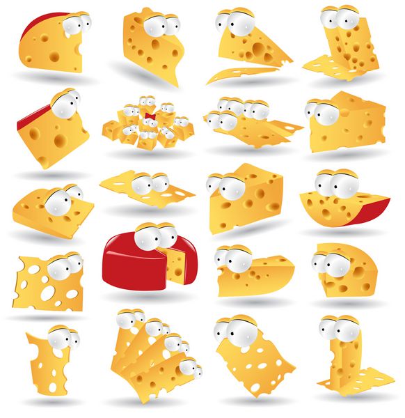 مجموعه شخصیت های نماد پنیر