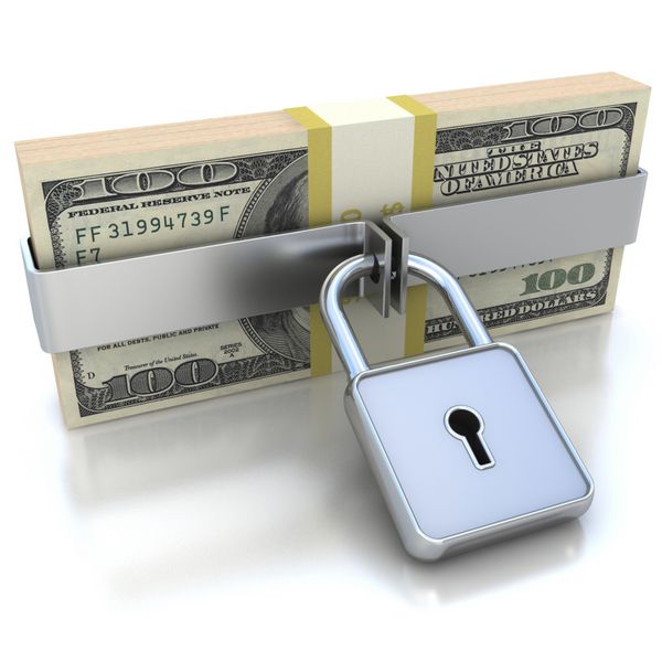 پول سه بعدی و قفل مفهوم امنیت داده ها