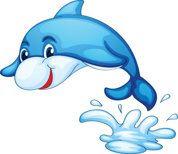 تصویر یک دلفین منزوی
