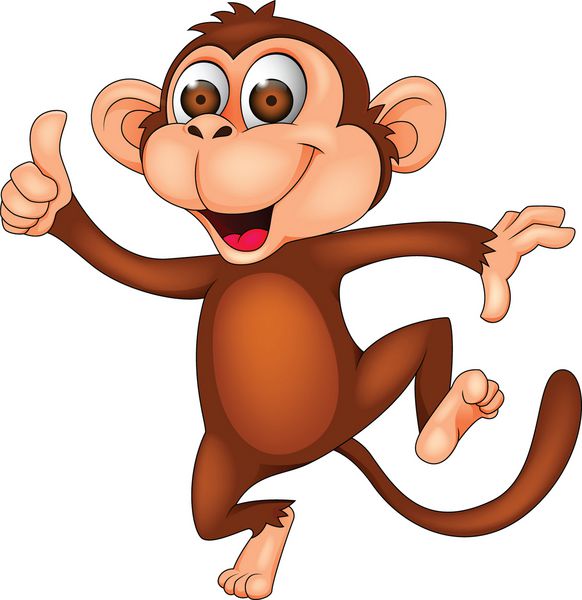 رقص کارتونی میمون