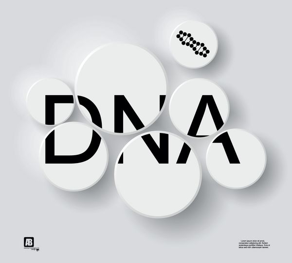کلمه DNA در دایره