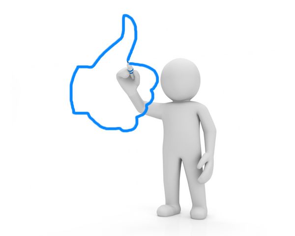 نشانگر ماوس به شکل دست انگشت شست مانند مرد را به بالا به اشتراک بگذارید فیس بوک اشتراک گذاری خوب در رسانه های اجتماعی دکمه نماد نماد سه بعدی اشتراک گذاری