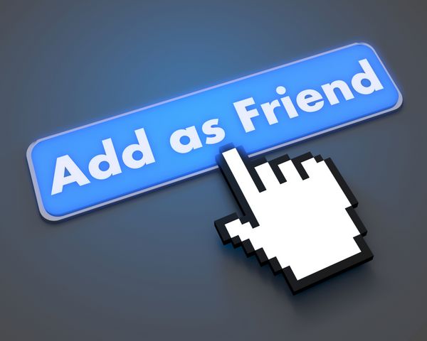 به عنوان دوست مانند تصویر نماد دکمه فیس بوک اضافه کنید