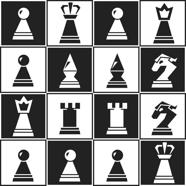 الگوی بدون درز شطرنج تک رنگ