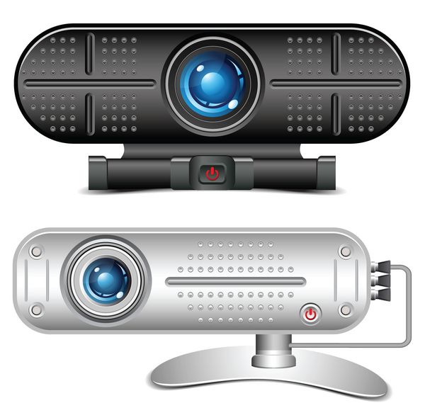 دو دوربین وب متفاوت وکتور