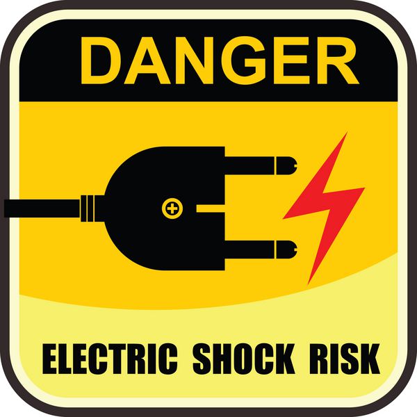 علامت خطر شوک الکتریکی