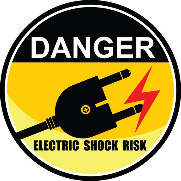 علامت خطر شوک الکتریکی