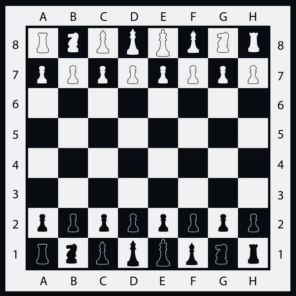 وکتور تصویر فیگورهای شطرنج
