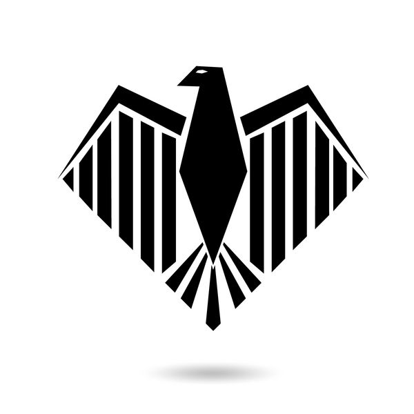 نماد عقاب در پس زمینه سفید
