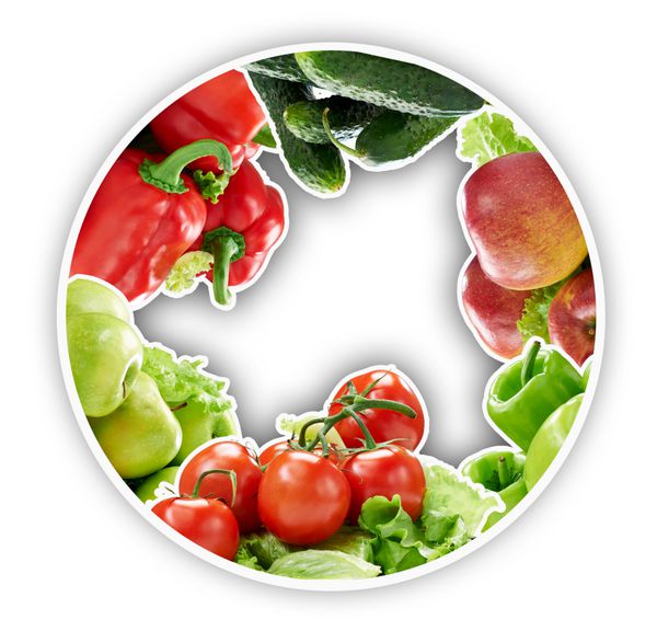 میوه ها و سبزیجات تازه رنگارنگ