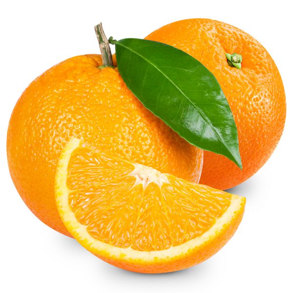 میوه پرتقال جدا شده