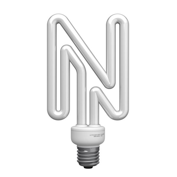 حرف N از الفبای لامپ یک مسیر قطع وجود دارد