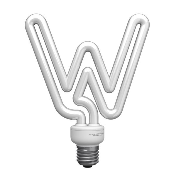 حرف W از الفبای لامپ یک مسیر قطع وجود دارد