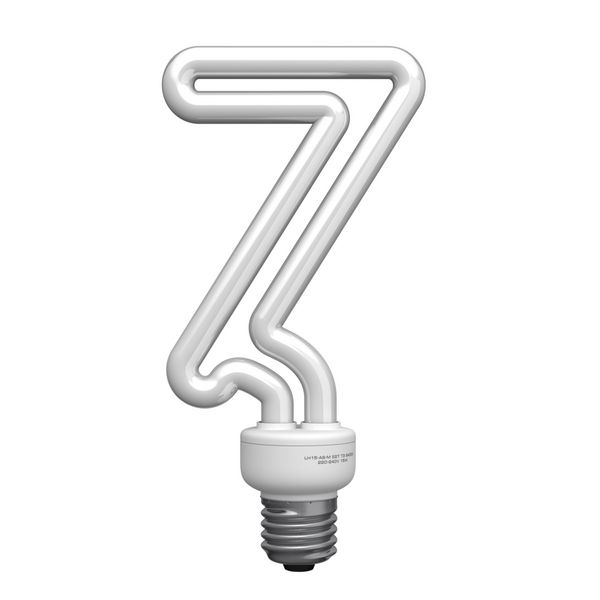 شماره 7 از الفبای لامپ یک مسیر قطع وجود دارد