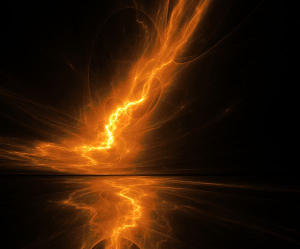  عکس رعد و برق قرمز