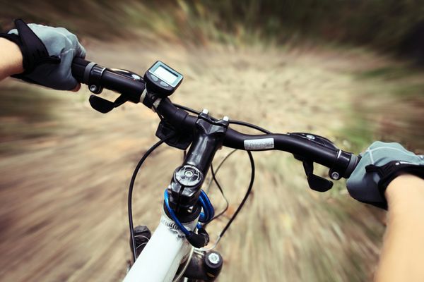 دوچرخه سواری در مسیر جنگل