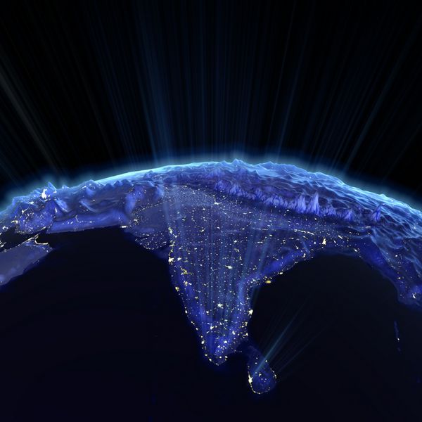 تسکین واقعی هند در شب نقشه های ناسا