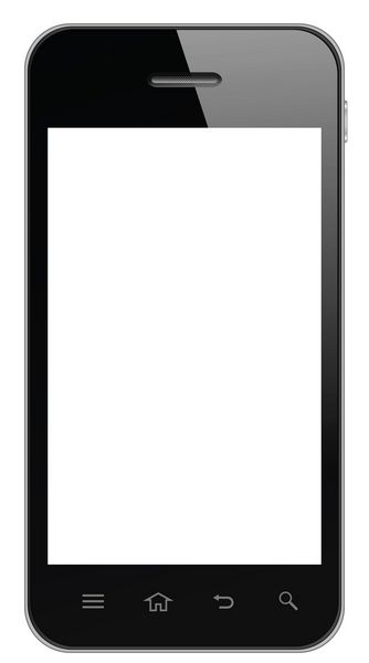 تلفن هوشمند با صفحه خالی جدا شده